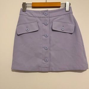 Purple mini skirt